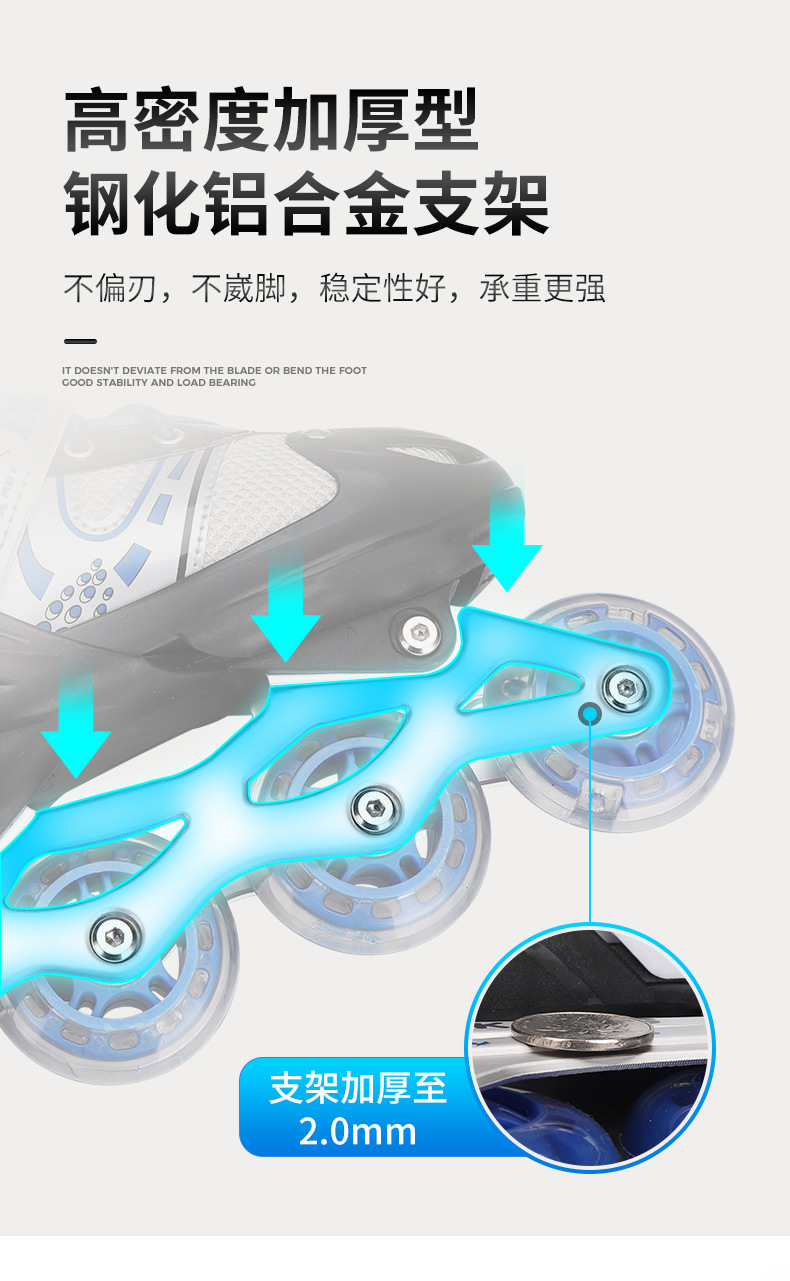 Factory Direct Supply the Skating Shoes Children's Single Row Flash PVC Wheel Adjustable Three Colors Optional Skates in Stock Wholesale Factory Direct Supply the Skating Shoes Children's Single Row Flash PVC Wheel Adjustable Three Colors Optional Skates in Stock Wholesale