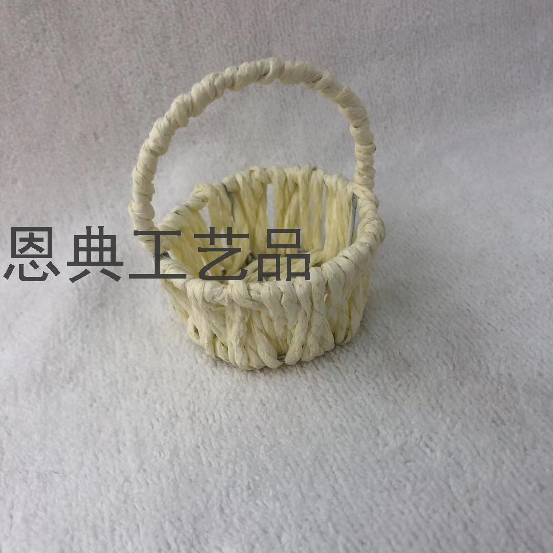 Handmade Woven Candy Basket Wedding Candies Box Ferrero Box Paper Rope Basket European Wedding Candies Box Factory Wholesale
