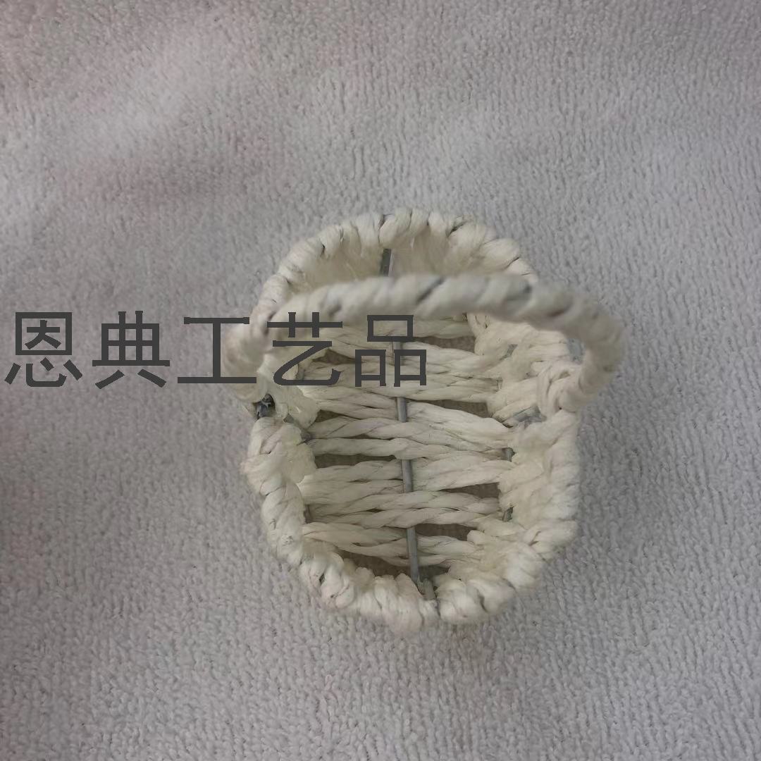 Handmade Woven Candy Basket Wedding Candies Box Ferrero Box Paper Rope Basket European Wedding Candies Box Factory Wholesale