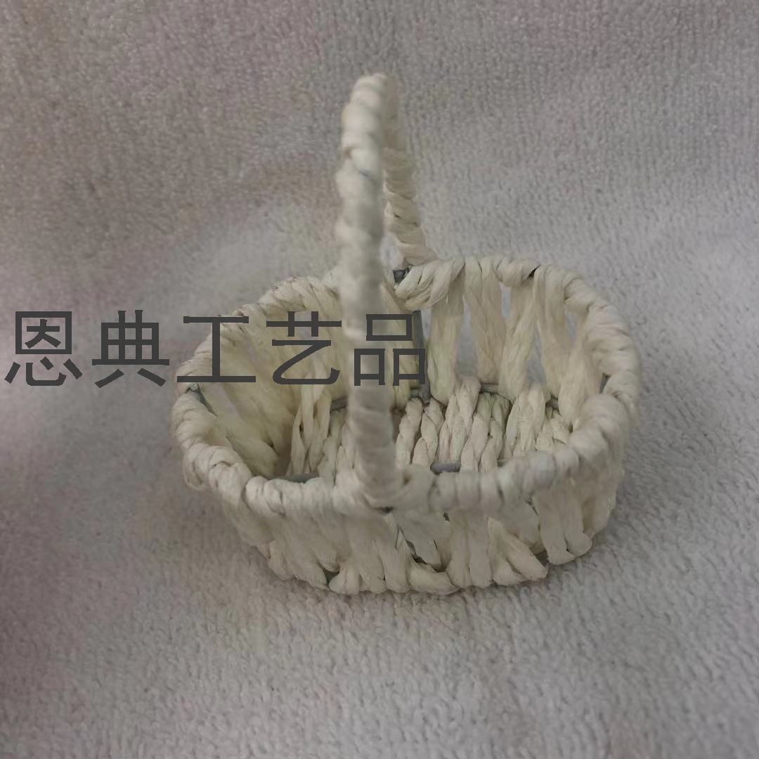 Handmade Woven Candy Basket Wedding Candies Box Ferrero Box Paper Rope Basket European Wedding Candies Box Factory Wholesale