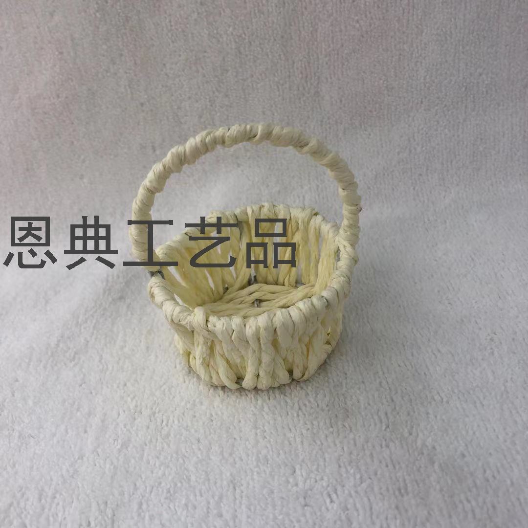 Handmade Woven Candy Basket Wedding Candies Box Ferrero Box Paper Rope Basket European Wedding Candies Box Factory Wholesale