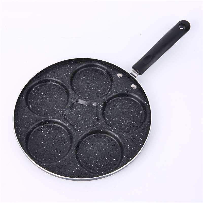 In Stock Wholesale Medical Stone Four Holes Egg Frying Pan Three Five Seven Holes Griddle Household Non-Stick Egg Dumplings Poached Egg Fry Pan
