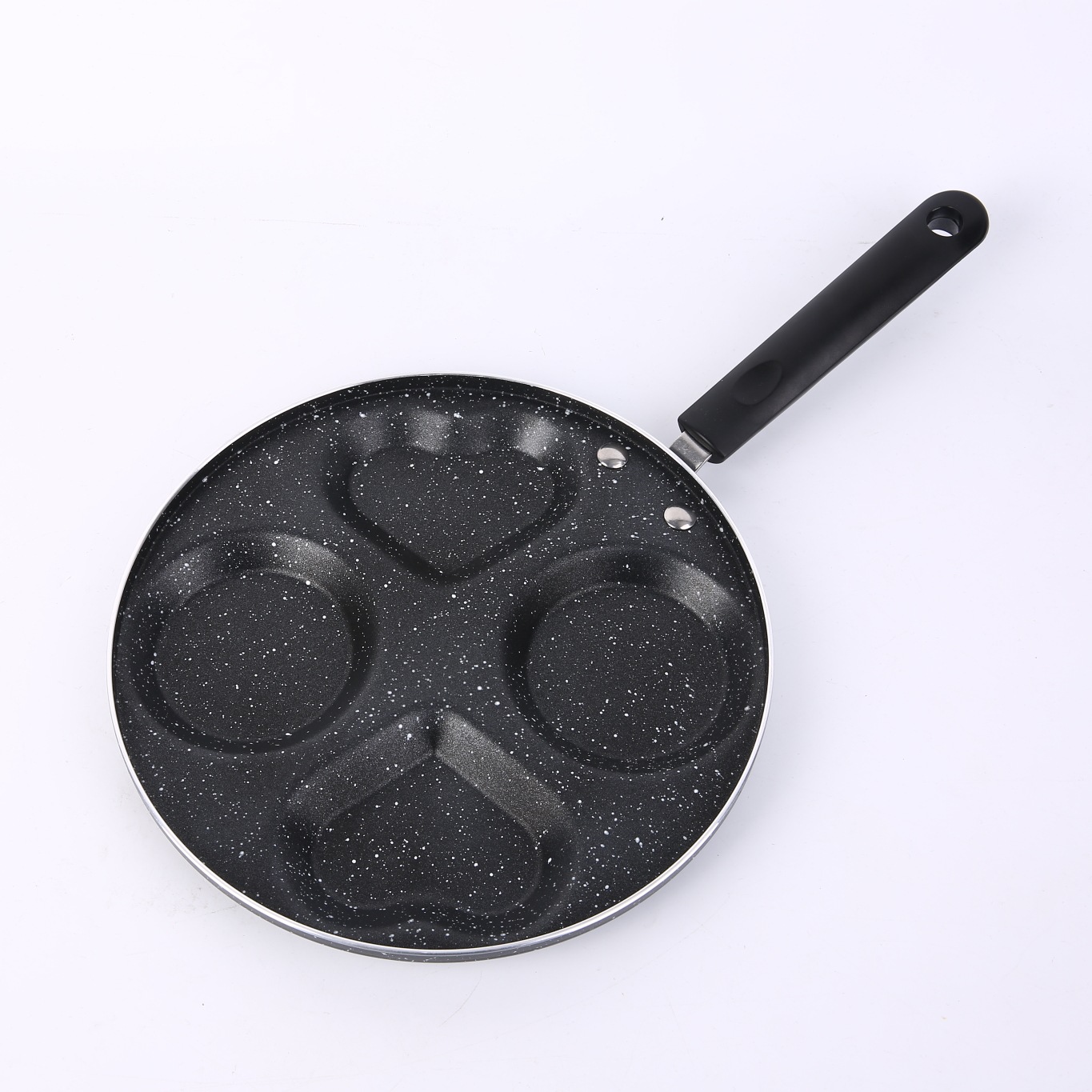 In Stock Wholesale Medical Stone Four Holes Egg Frying Pan Three Five Seven Holes Griddle Household Non-Stick Egg Dumplings Poached Egg Fry Pan