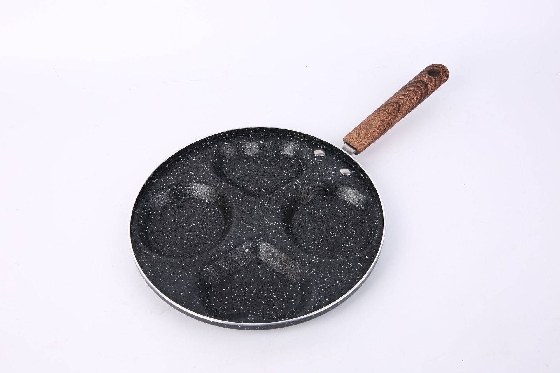 In Stock Wholesale Medical Stone Four Holes Egg Frying Pan Three Five Seven Holes Griddle Household Non-Stick Egg Dumplings Poached Egg Fry Pan