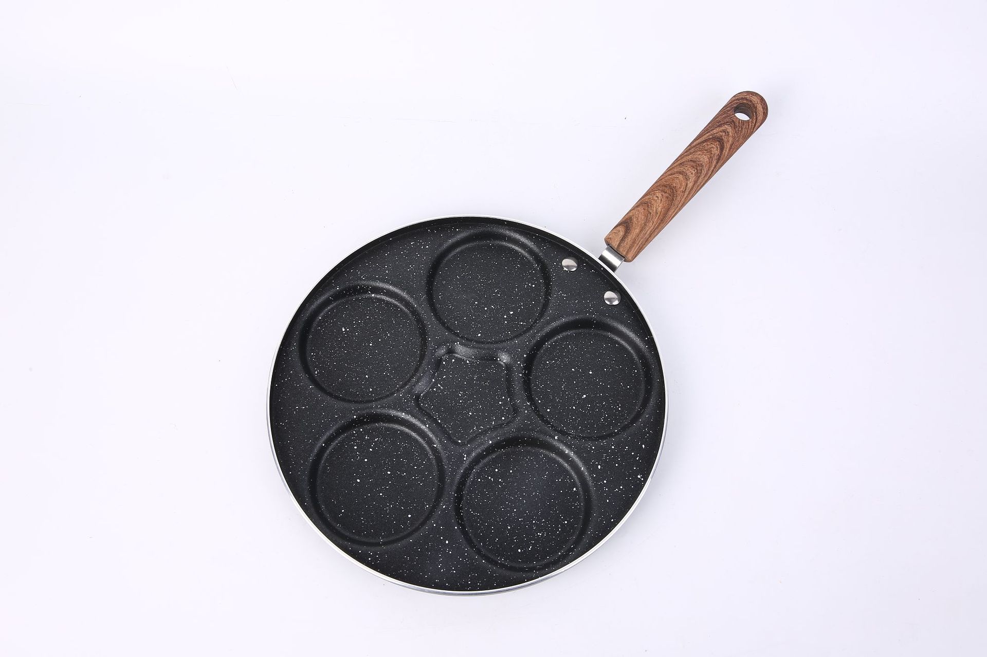 In Stock Wholesale Medical Stone Four Holes Egg Frying Pan Three Five Seven Holes Griddle Household Non-Stick Egg Dumplings Poached Egg Fry Pan
