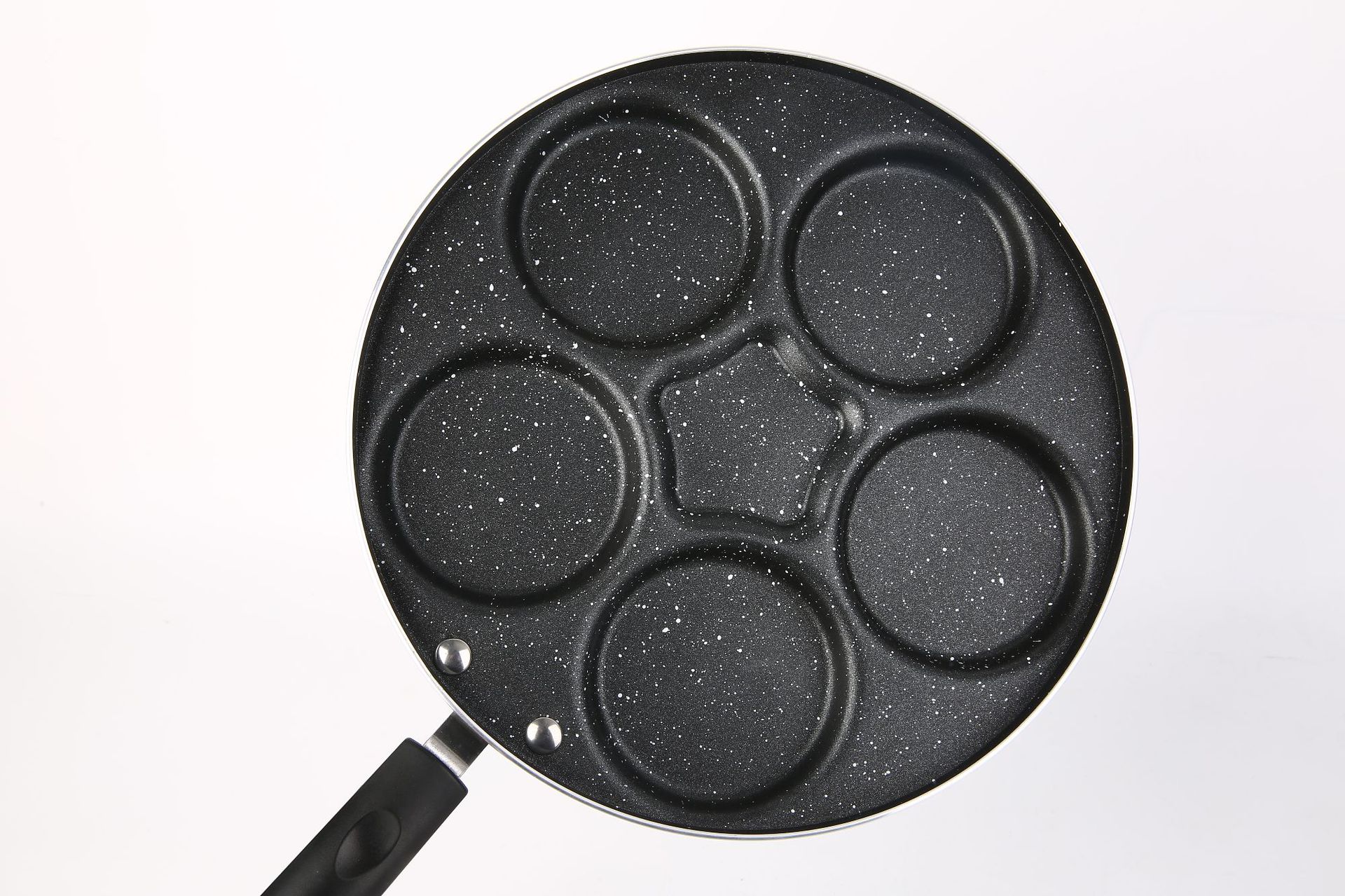 In Stock Wholesale Medical Stone Four Holes Egg Frying Pan Three Five Seven Holes Griddle Household Non-Stick Egg Dumplings Poached Egg Fry Pan