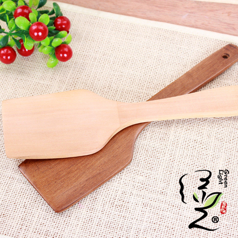 Long handle wooden spoon, non - stick pan special spatula Chinese wooden spoon, anti - scalding wood stir - fry shovel kitchen wooden products