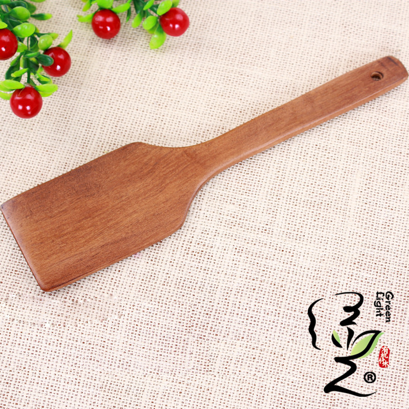 Long handle wooden spoon, non - stick pan special spatula Chinese wooden spoon, anti - scalding wood stir - fry shovel kitchen wooden products