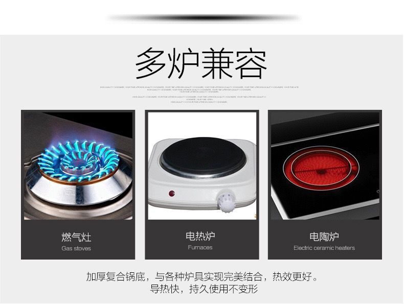 Double-Sided Fried Fish Section Baking Pan Manufacturer Korean Style Grilled Fried Steak Fry Pan Double-Sided Aluminum Fried Bread Black Pan