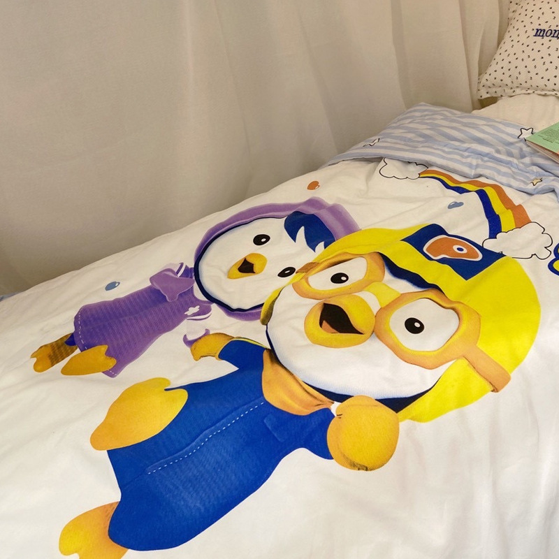 Korean Pororo Children&#039;s Cartoon Summer Quilt Washed Modal Quilt Kindergarten Duvet Nap Duvet One Piece Dropshipping