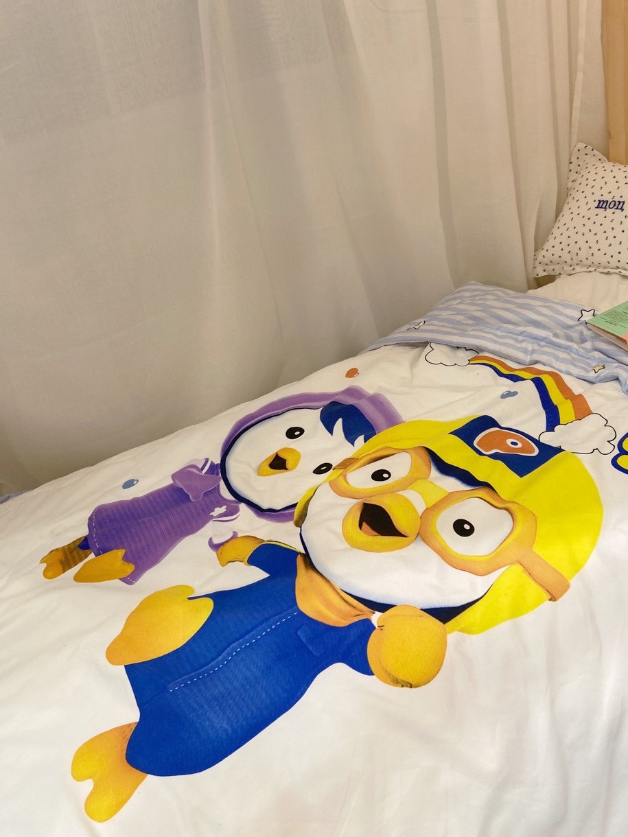 Korean Pororo Children's Cartoon Summer Quilt Washed Modal Quilt Kindergarten Duvet Nap Duvet One Piece Dropshipping