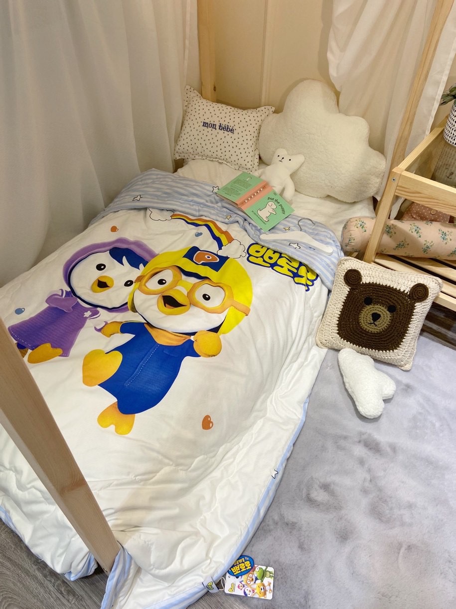 Korean Pororo Children's Cartoon Summer Quilt Washed Modal Quilt Kindergarten Duvet Nap Duvet One Piece Dropshipping
