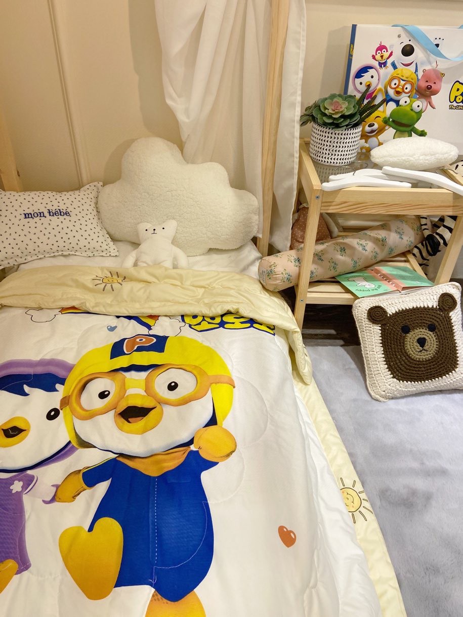 Korean Pororo Children's Cartoon Summer Quilt Washed Modal Quilt Kindergarten Duvet Nap Duvet One Piece Dropshipping