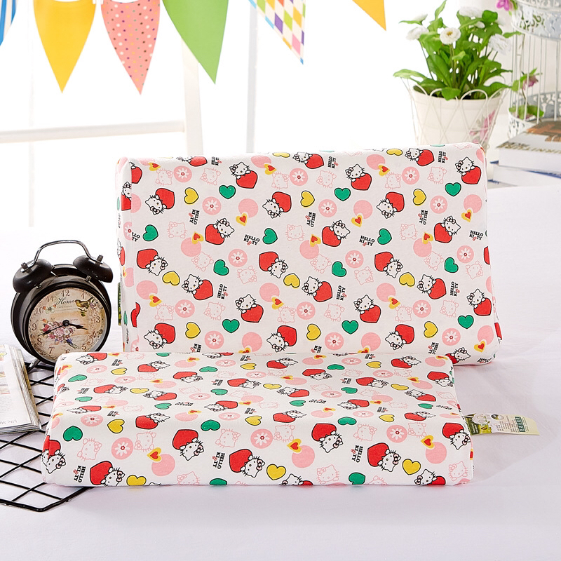Factory Direct selling children Latex Pillow Cartoon Latex Pillow Low cervical vertebra Kindergarten Student Wholesale a substitute