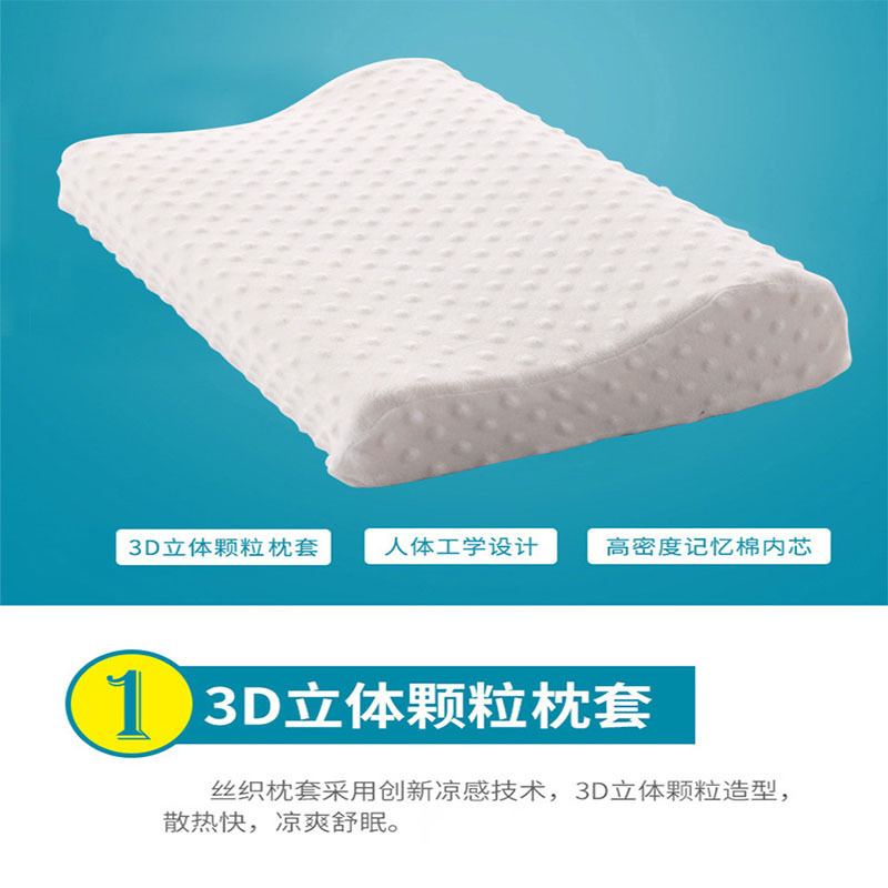 Factory Wholesale Slow Rebound Gift Memory Pillow Thailand Natural Latex Pillow Neck Protection Memory Foam Space Pillow Core