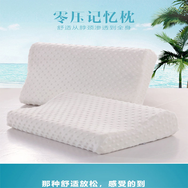 Factory Wholesale Slow Rebound Gift Memory Pillow Thailand Natural Latex Pillow Neck Protection Memory Foam Space Pillow Core