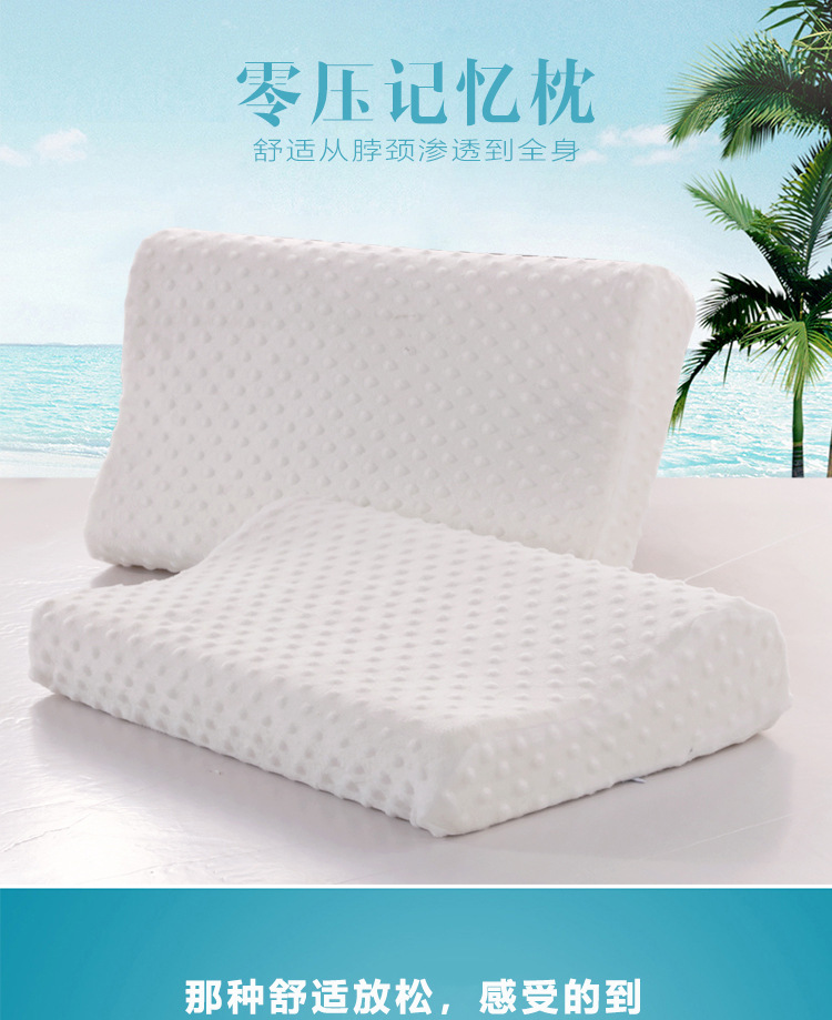 Factory Wholesale Slow Rebound Gift Memory Pillow Thailand Natural Latex Pillow Neck Protection Memory Foam Space Pillow Core