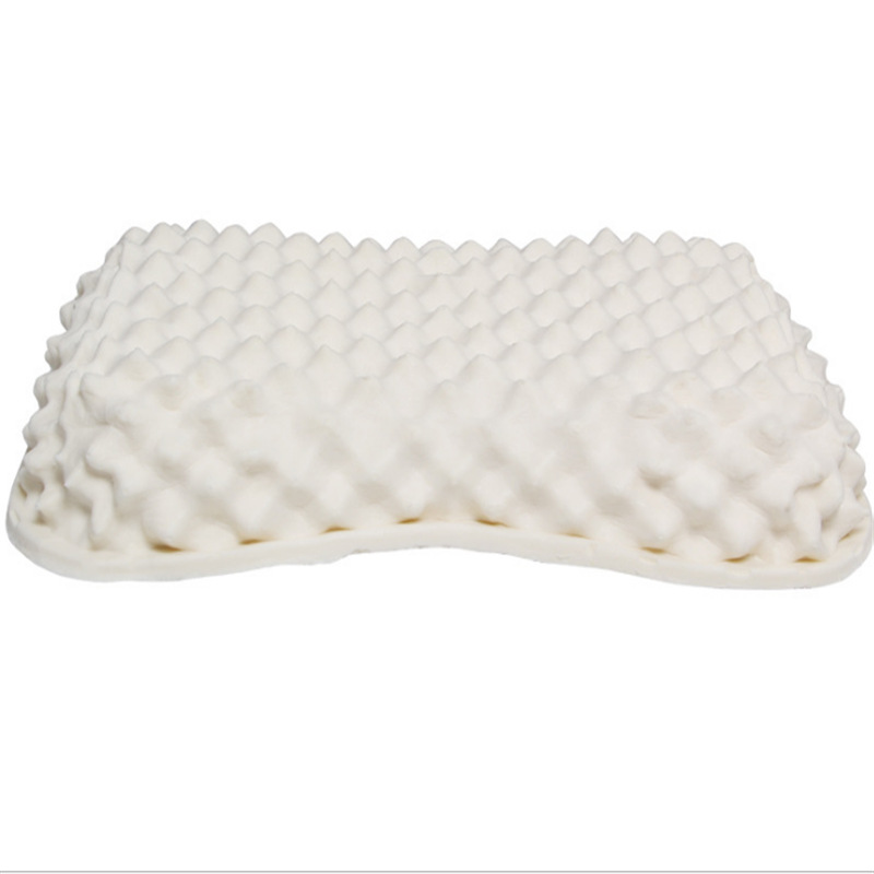 Factory Direct Sales Thailand Natural Latex Pillow Adult Large Particle Wolf Tooth High and Low Massage Pillow Core Single Neck Pillow