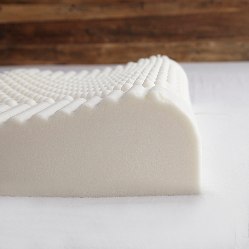 Factory Direct Sales Thailand Natural Latex Pillow Adult Large Particle Wolf Tooth High and Low Massage Pillow Core Single Neck Pillow