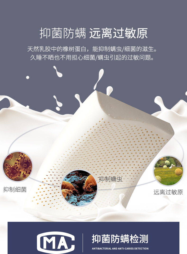 Manufacturers direct Thailand natural latex pillow protection cervical vertebra massage health care latex pillow core travel gifts wholesale Manufacturers direct Thailand natural latex pillow protection cervical vertebra massage health care latex pillow core travel gifts wholesale