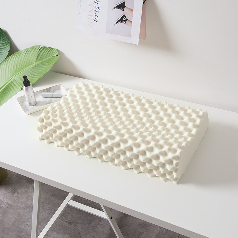 Manufacturers direct Thailand natural latex pillow particle pillow adult massage pillow pillow neck protection to help sleeping gifts wholesale