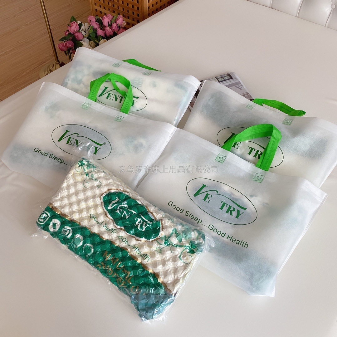Factory Direct Sales V Brand Latex Pillow Adult Latex Pillow Thailand Wolf Tooth Latex Pillow Massage Neck Pillow Factory Direct Sales