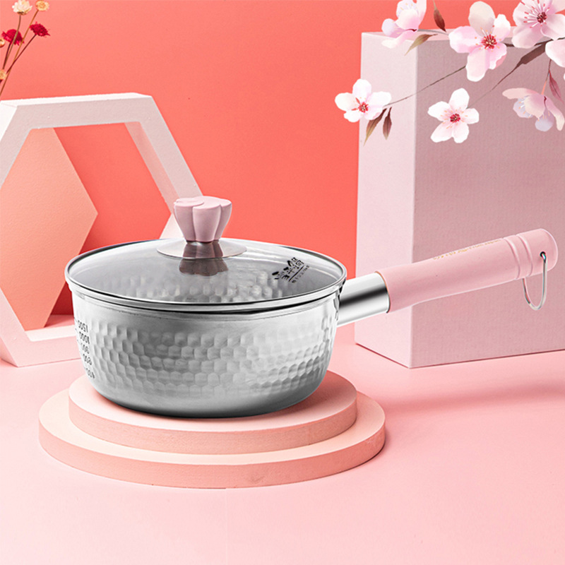 Japanese Imported Shentian Stainless Steel Yukihira Pan Milk Pot Universal Pan Noodle Cooking Baby Baby Food Soup Pot Non-Stick Pan