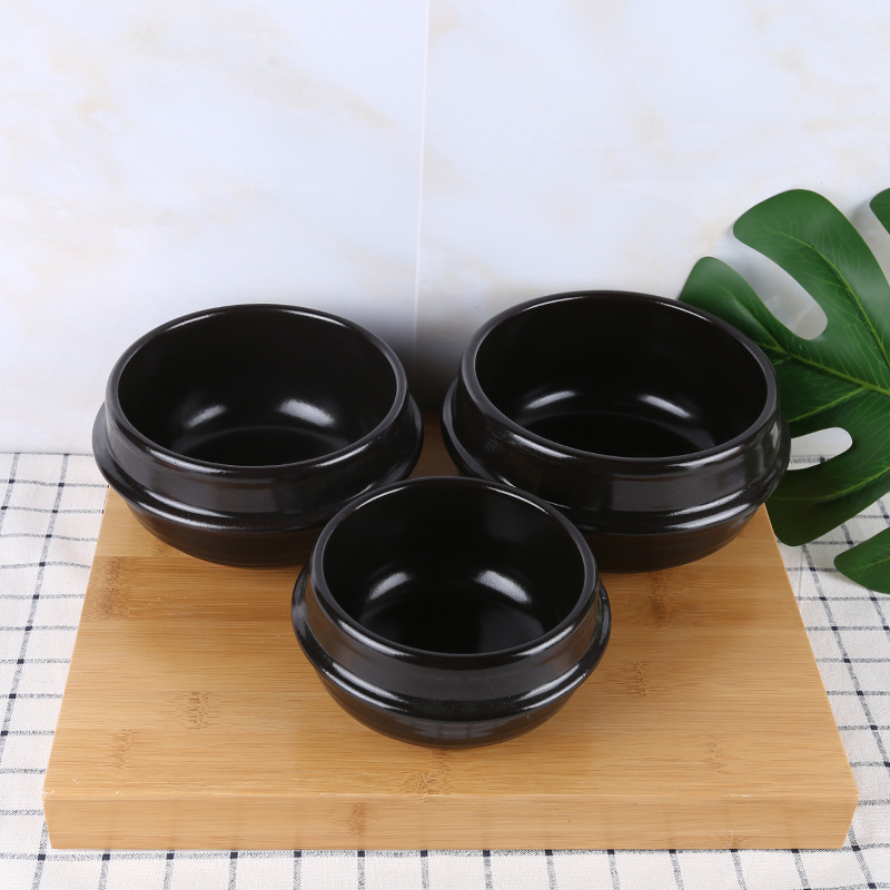 Korean Imported Food Clay Pot Bibimbap Stone Pot Korean Style Doenjang Jjigae Small Casserole Pot Soup Cross the Bridge Noodle Stone Pot