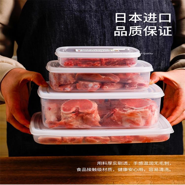 Sanada Japan Imported Refrigerator Fresh Storage Box Food Sealed Box Plastic Fruit and Vegetable Freeze Storage Storage Box