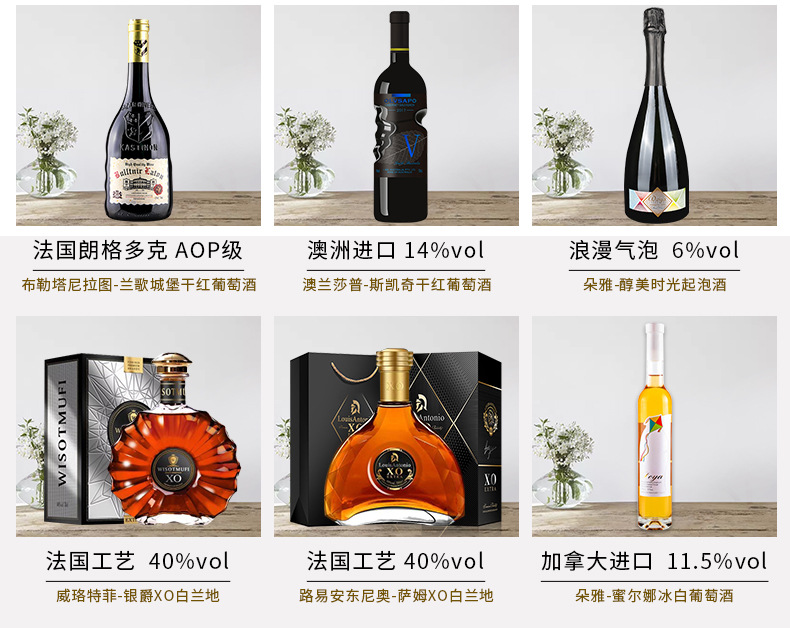 French Imported Red Wine Dry Red Wine 15 Degrees AOP Angel's Hand Gold Bottle Foreign Wine Wine Delivery Free Shipping