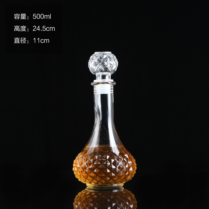 Factory in Stock White Spirit Bottle Dead Soldiers Glass Bottle Red Wine Bottle Imported Wine Bottle Whiskey Bottle Half Jin 1 Jin 2 Jin