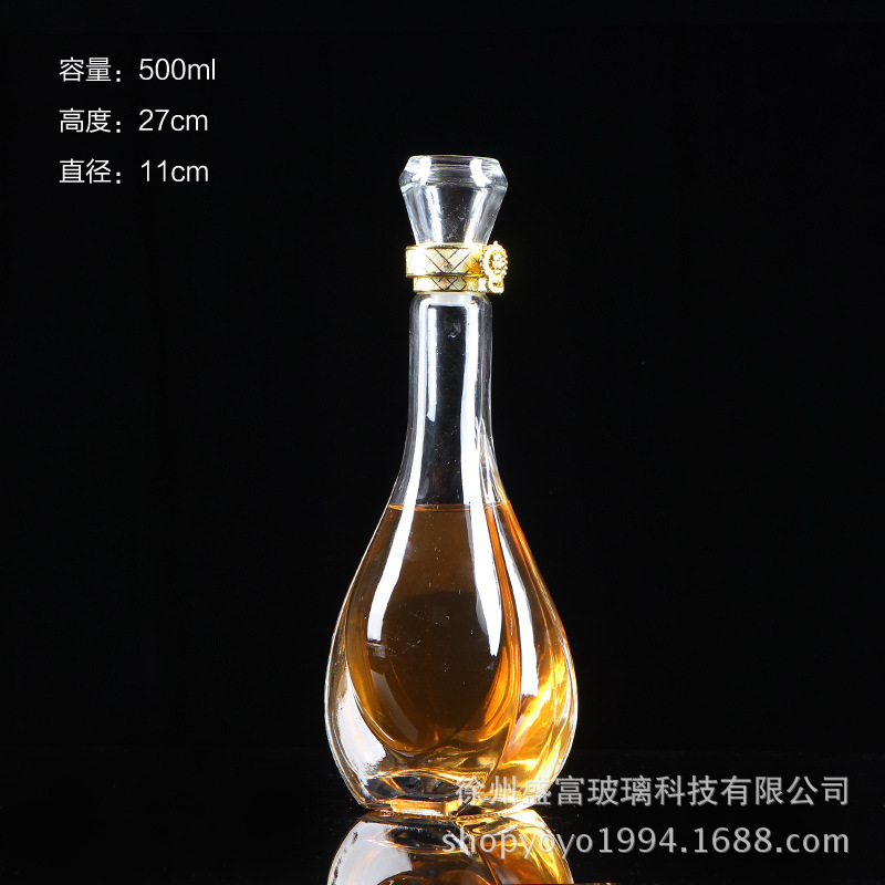 Factory in Stock White Spirit Bottle Dead Soldiers Glass Bottle Red Wine Bottle Imported Wine Bottle Whiskey Bottle Half Jin 1 Jin 2 Jin