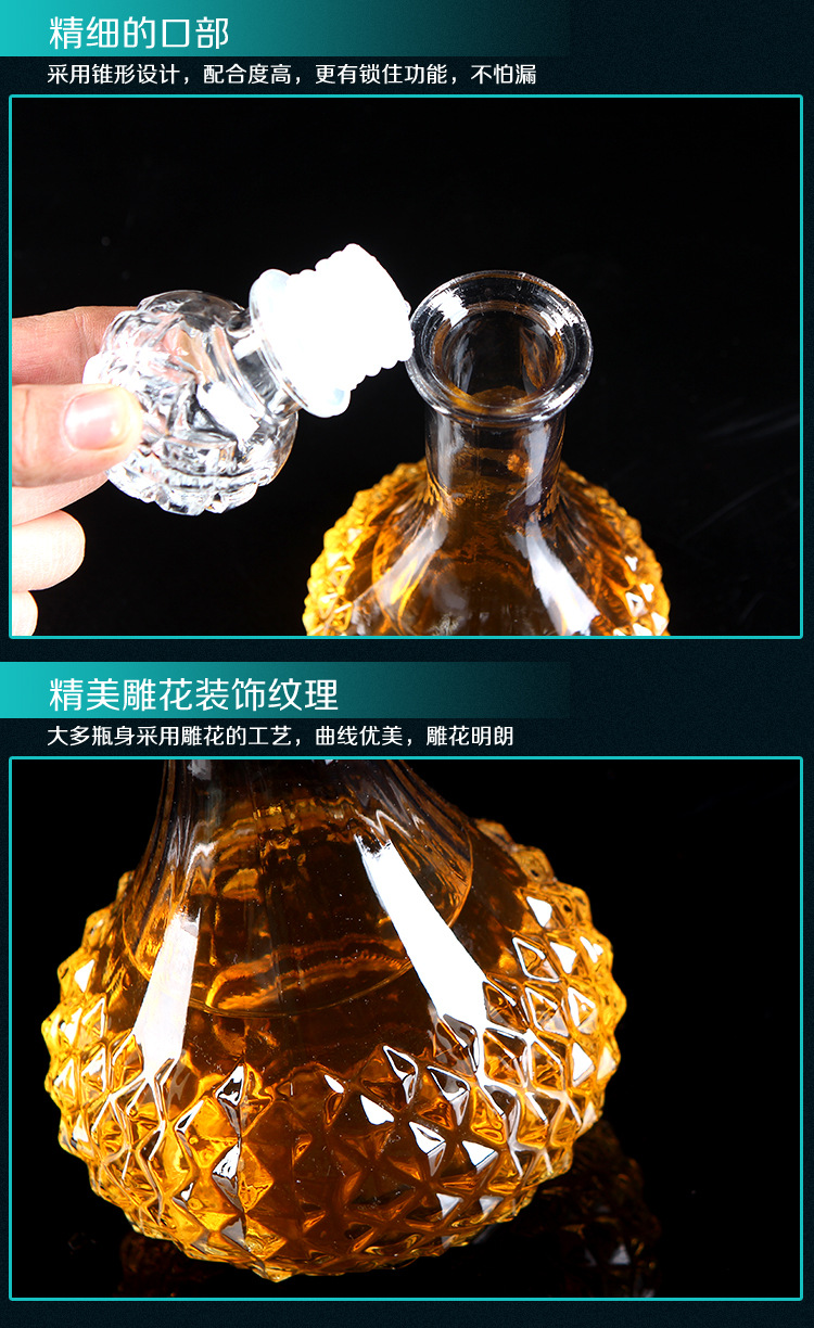 Factory in Stock White Spirit Bottle Dead Soldiers Glass Bottle Red Wine Bottle Imported Wine Bottle Whiskey Bottle Half Jin 1 Jin 2 Jin