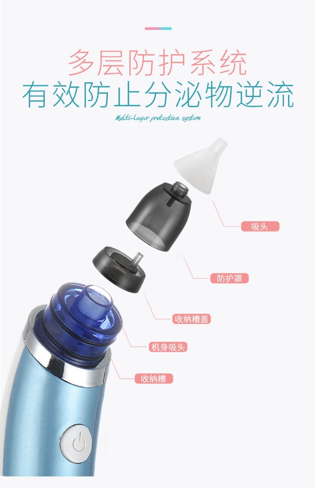 Nasal Aspirator Baby Electric Baby Nasal Suction Artifact Infant Cleaning Nasal Congestion Newborn Baby Child Household Nose Digging