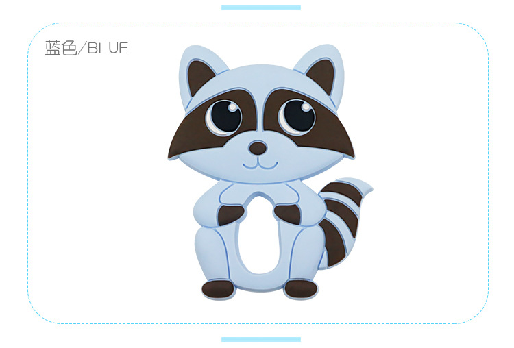 Silica gel maternal and child supplies manufacturers baby raccoon teeth to bite silicone tooth gum department molar rod baby toys