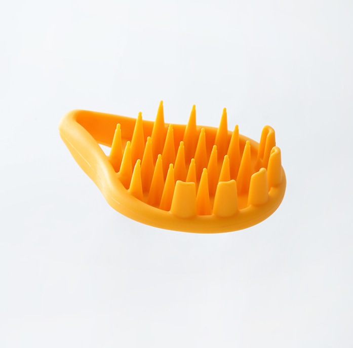 Bath Head Scratching Shampoo Brush Massage Comb Silicone End Leather Soft Tooth Long Hair Hair Comb Men's Hair-Washing Comb