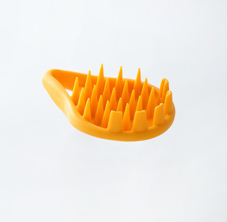 Bath Head Scratching Shampoo Brush Massage Comb Silicone End Leather Soft Tooth Long Hair Hair Comb Men's Hair-Washing Comb