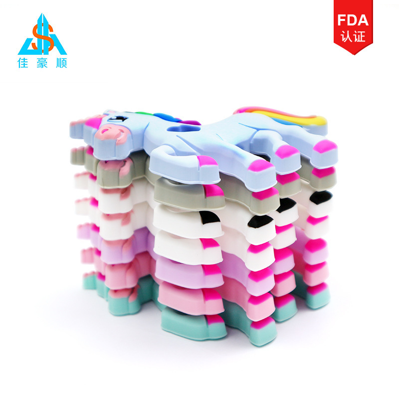 The Hot style silicone unicorn tooth glue baby tooth glue grinding stick toy mother and child supplies manufacturers large stock