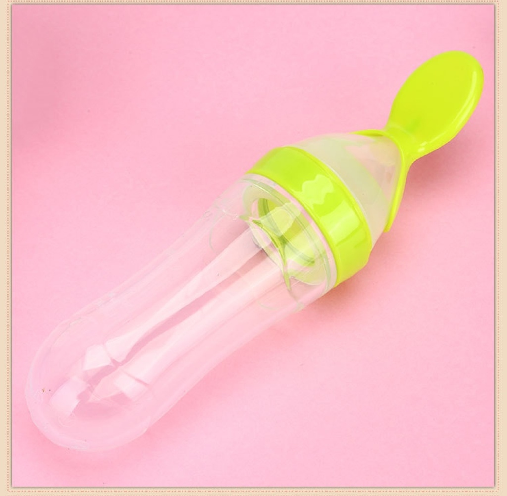 Baby Rice Paste Rice Flour Complementary Food Feeding Bottle Silicone Rice Cereal Bowl Spoon Integrated Extrusion Baby Feeding Baby Rice Paste Rice Flour Complementary Food Feeding Bottle Silicone Rice Cereal Bowl Spoon Integrated Extrusion Baby Feeding