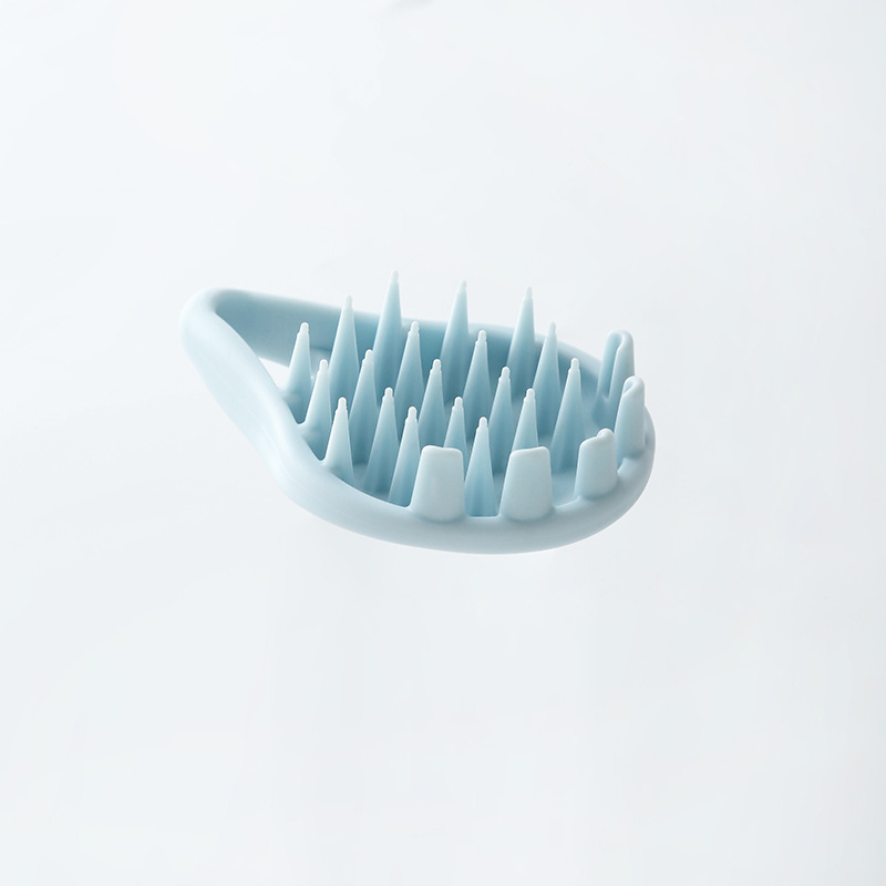 New Silicone Cleaning Brush Shampoo Brush Head Anti-Itching Massage Brush Shampoo Comb Massage Hair-Washing Comb Wet and Dry Dual-Use