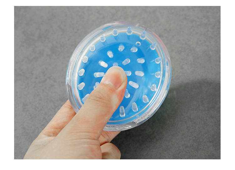 Home Hair Salon Cleansing Scalp Shampoo Massage Brush Crystal Transparent Shampoo Comb Massage Brush Bath Brush Silicone Shampoo Brush