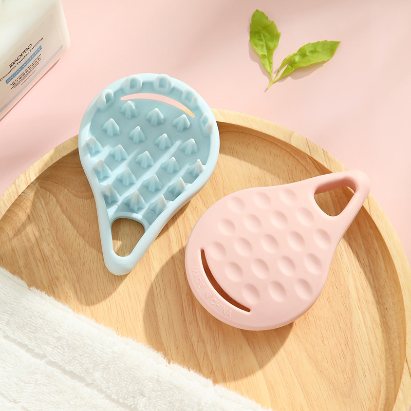 Shampoo Brush Massage Brush Hair Washing Artifact Silicone Hair Washing Comb Head Brush Scalp Anti-Itching Head Scratching Tool