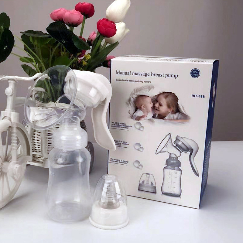 Pregnant Women Comfortable Manual Breast Pump Super Suction Multi-Function Breast Pump Suction Large Breast Pump Breast Pump