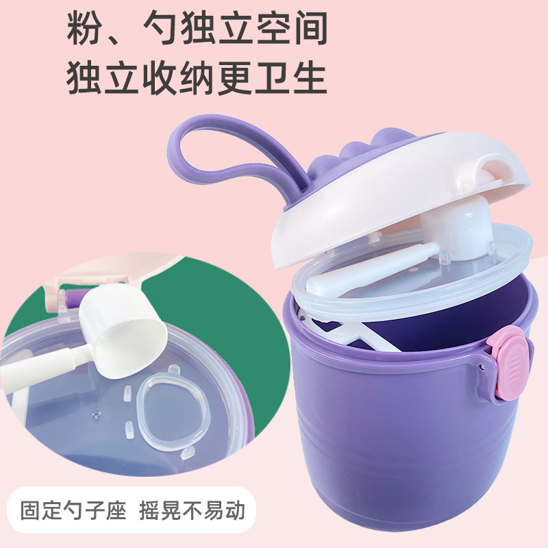 Cartoon Baby and Infant Go out Portable Milk Powder Box Sealed Subpackage Cans Grid Children Milk Powder Can Grid Storage Box