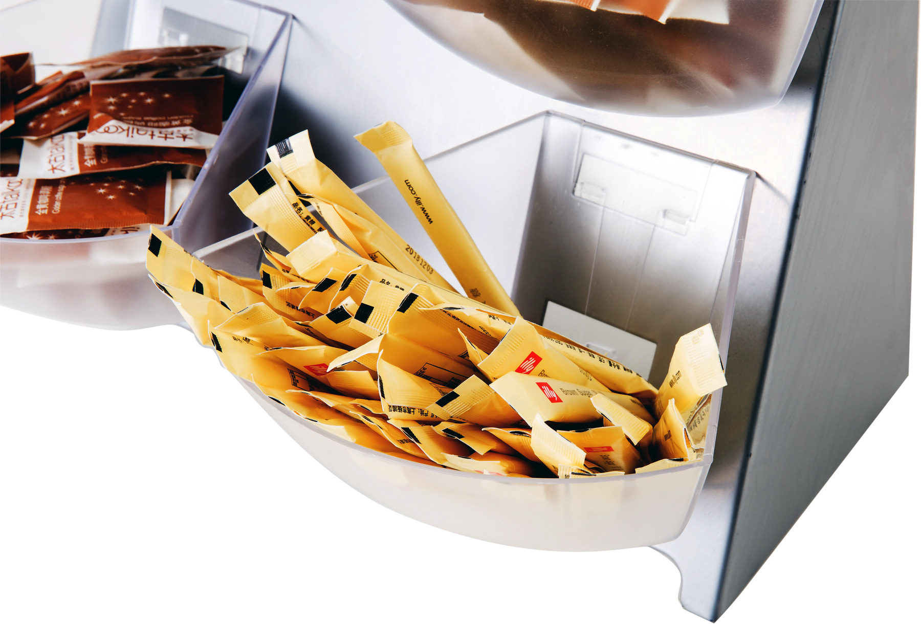 Bar Counter Storage Grid Sugar Bag Milk Capsule Stirring Rod Storage Grid Bar Counter Storage Basket Coffee Shop Storage Box