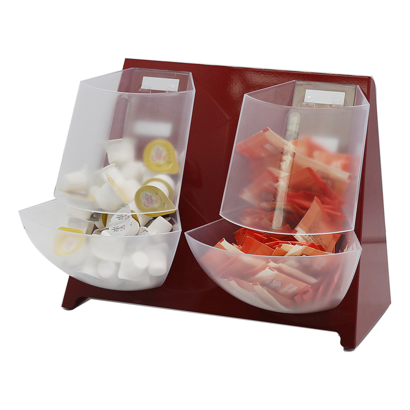 Bar Counter Storage Grid Sugar Bag Milk Capsule Stirring Rod Storage Grid Bar Counter Storage Basket Coffee Shop Storage Box