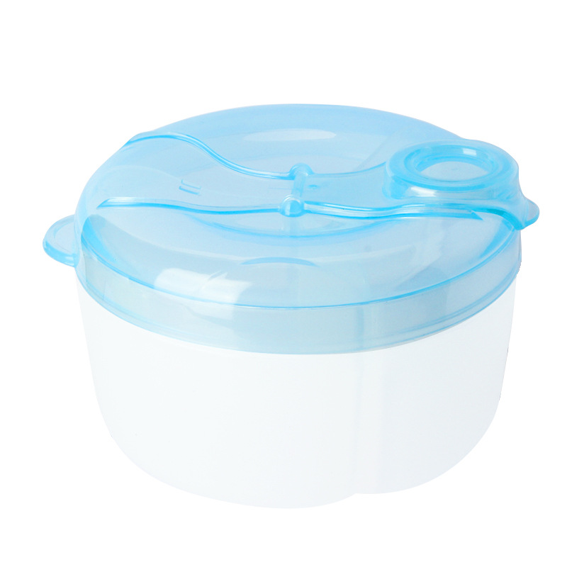 Baby Milk Powder Box Three-Grid Rotating Milk Container Baby Going out Portable Storage Box Separately Packed Case Sealed Snack Box