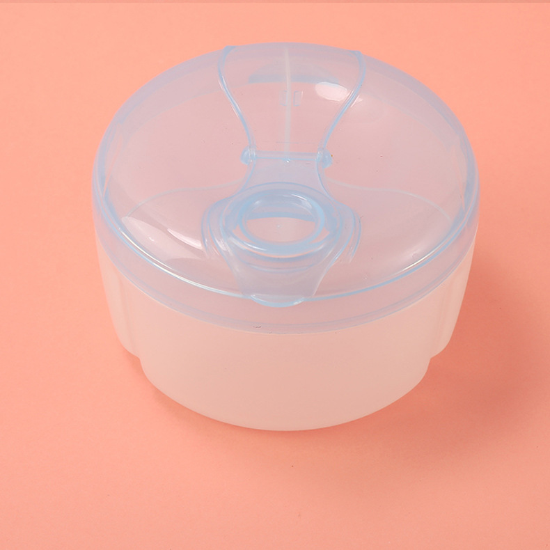 Baby Milk Powder Box Three-Grid Rotating Milk Container Baby Going out Portable Storage Box Separately Packed Case Sealed Snack Box Baby Milk Powder Box Three-Grid Rotating Milk Container Baby Going out Portable Storage Box Separately Packed Case Sealed Snack Box
