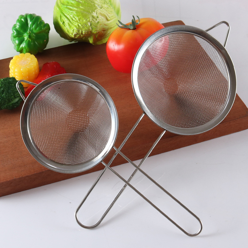 Conical stainless steel oil grid kitchen kitchenware anti - hot face soy milk screen sieve slotted spoon, custom wholesale Conical stainless steel oil grid kitchen kitchenware anti - hot face soy milk screen sieve slotted spoon, custom wholesale