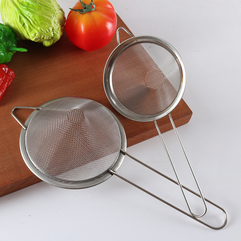Conical stainless steel oil grid kitchen kitchenware anti - hot face soy milk screen sieve slotted spoon, custom wholesale Conical stainless steel oil grid kitchen kitchenware anti - hot face soy milk screen sieve slotted spoon, custom wholesale
